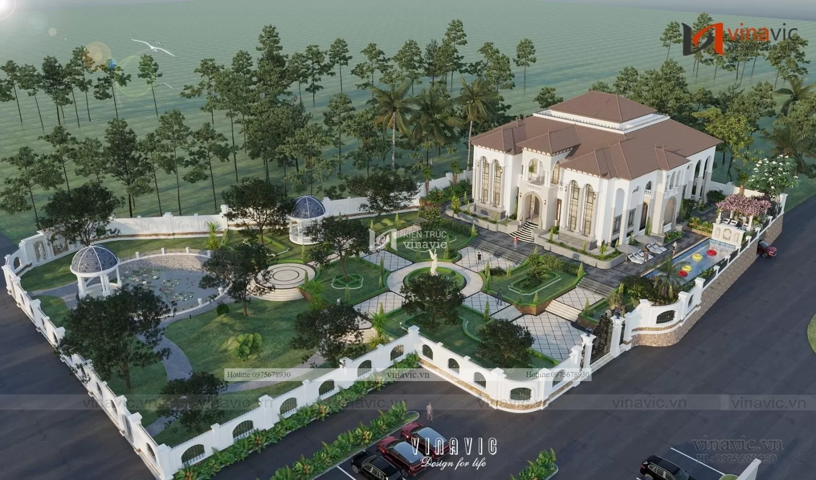 Một phương án xây dựng hồ cá khác