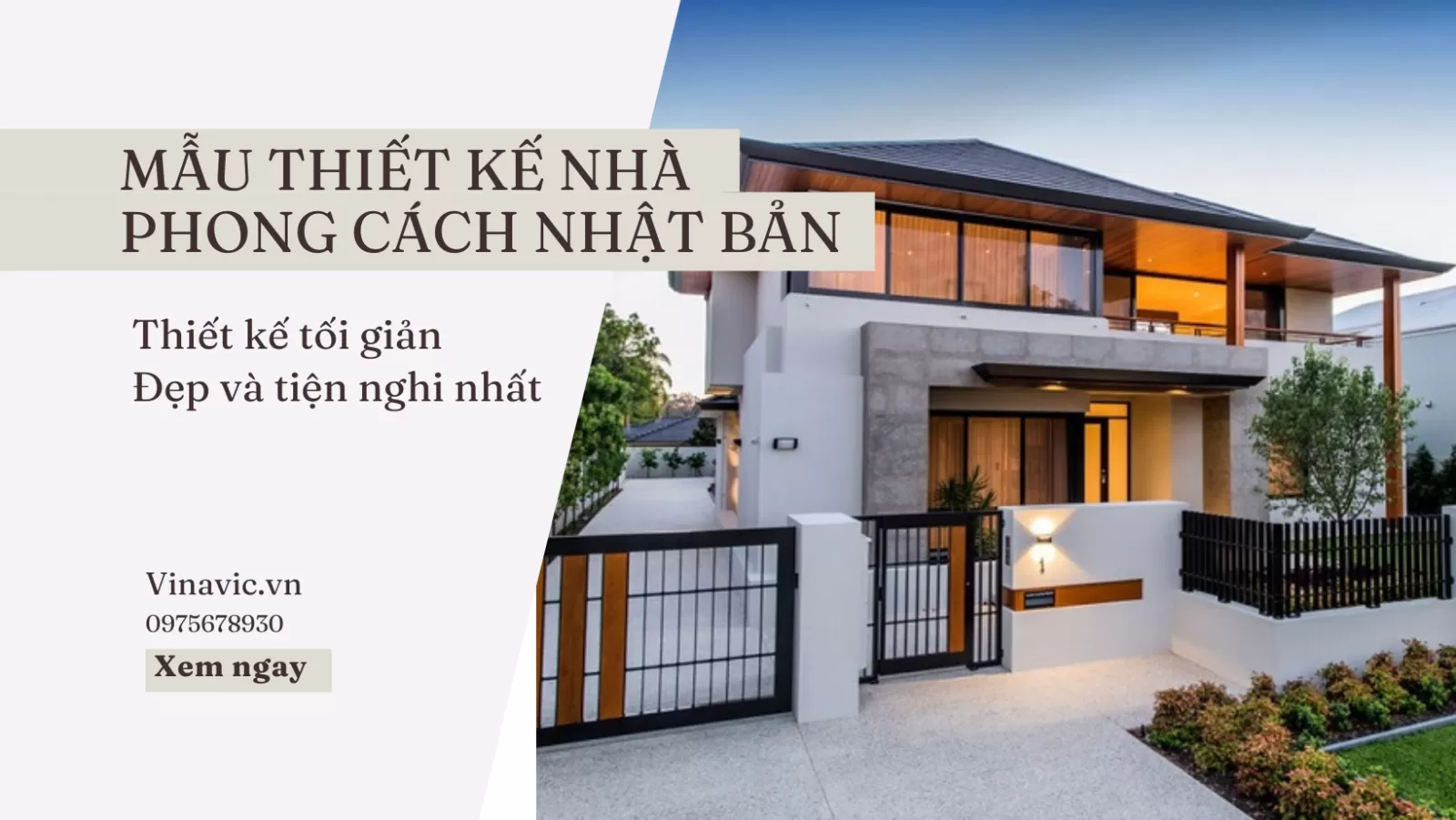 thiết kế nhà theo phong cách nhật bản
