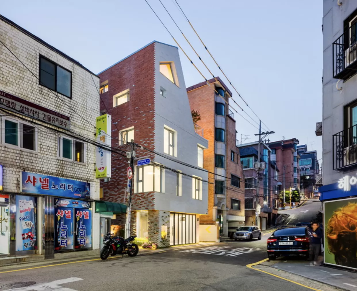 Mẫu nhà phố thương mại trong làng sinh viên Hàn Quốc