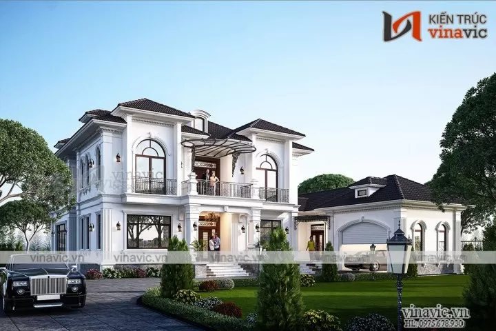 Nhà biệt thự tân cổ điển 2 tầng ở Ba Vì Hà Nội BT2025