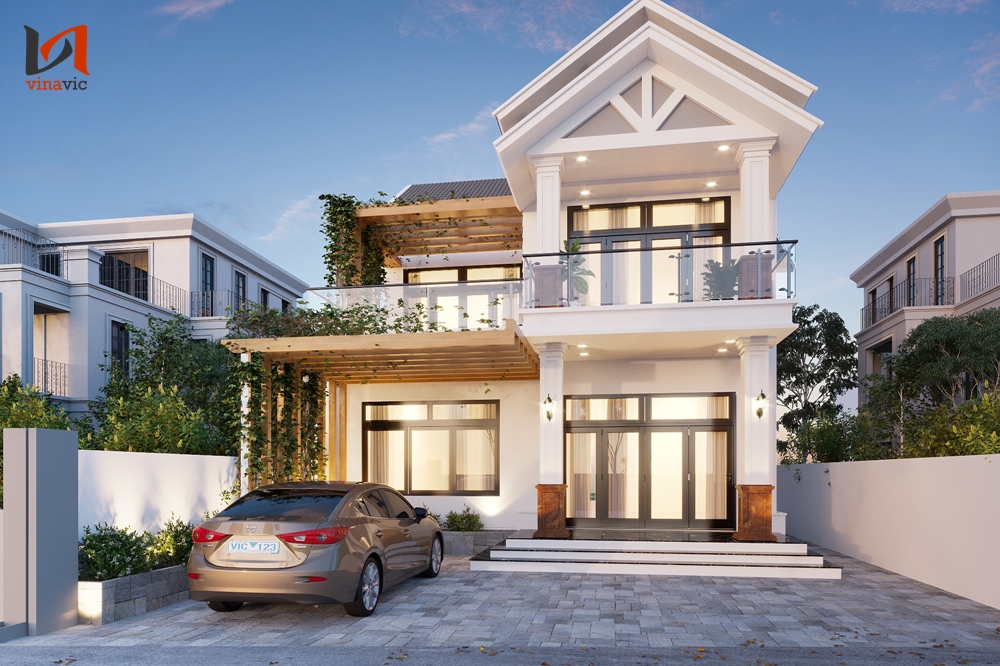 Mẫu biệt thự mini 60m2 2 tầng dưới 1 tỷ