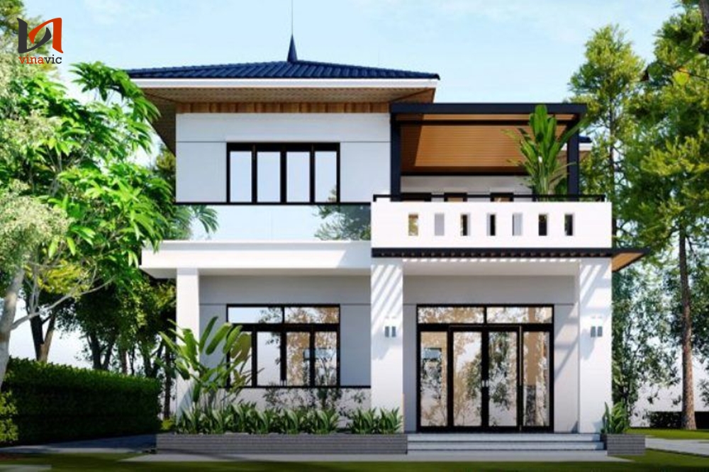 Công trình nhà phố diện tích 70m2 thiết kế 2 tầng nhỏ gọn