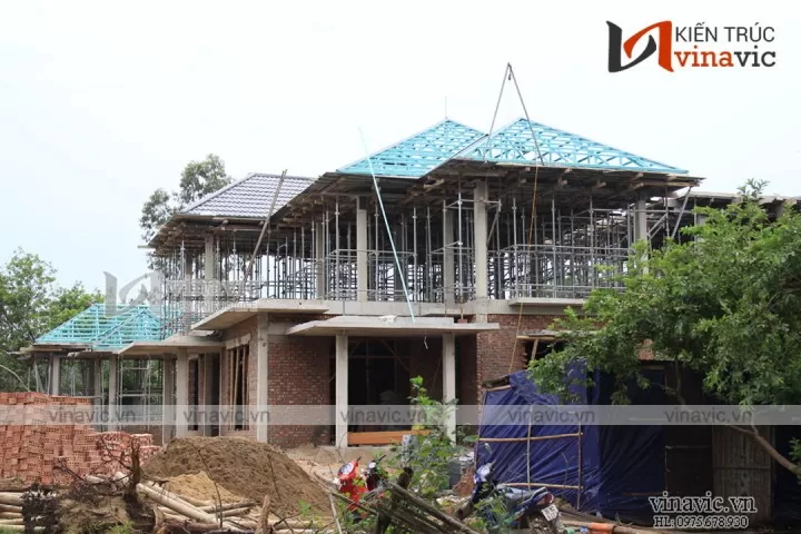 Phần thô công trình Kiến trúc Vinavic đã thực hiện