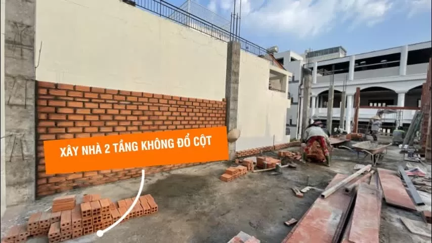 Có nên xây dựng nhà 2 tầng dùng tường chịu lực không dùng cột không?