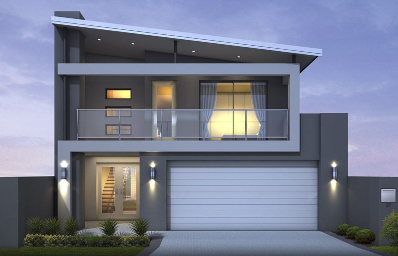 Mẫu nhà có tầng bán hầm ở nông thôn