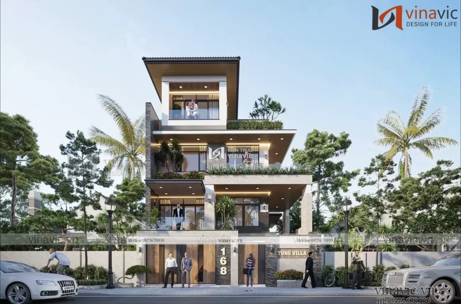Mẫu nhà phố 9m mặt tiền