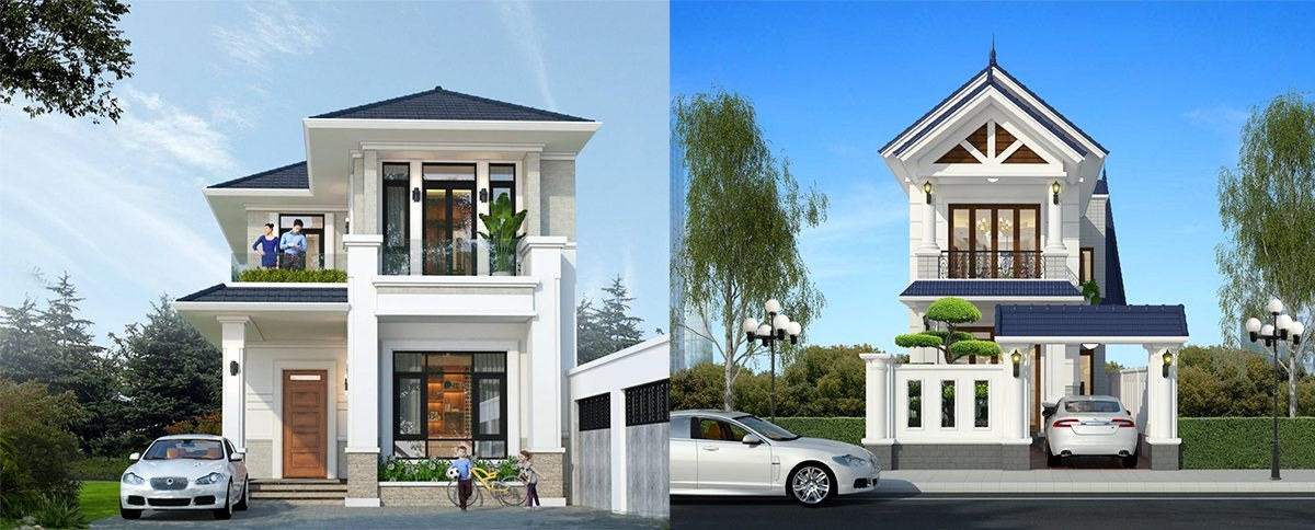 Dáng mái được ưa chuộng trong kiến trúc hiện đại là mái nhật và mái thái