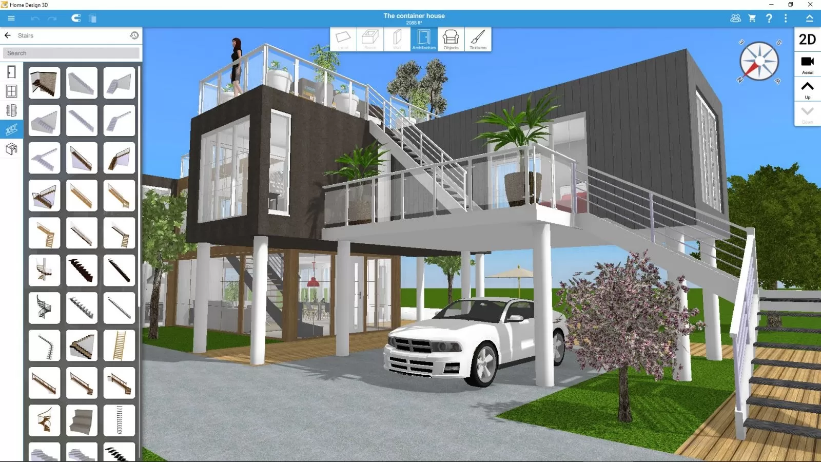 Home Design 3D cho phép chỉnh sửa nhiều đối tượng cùng lúc