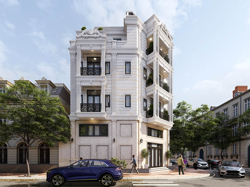 Biệt thự kiểu châu Âu 2 mặt tiền vị trí đắc địa