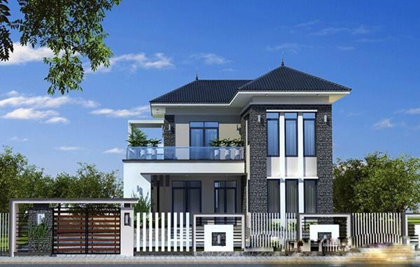 Biệt thự mái nhật 2 tầng 3 phòng ngủ 1 phòng thờ