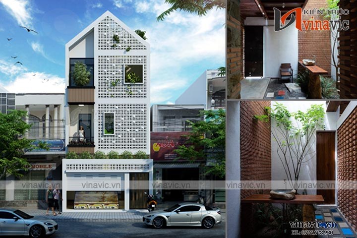 Mẫu thiết kế nhà ống hướng Tây 3 tầng