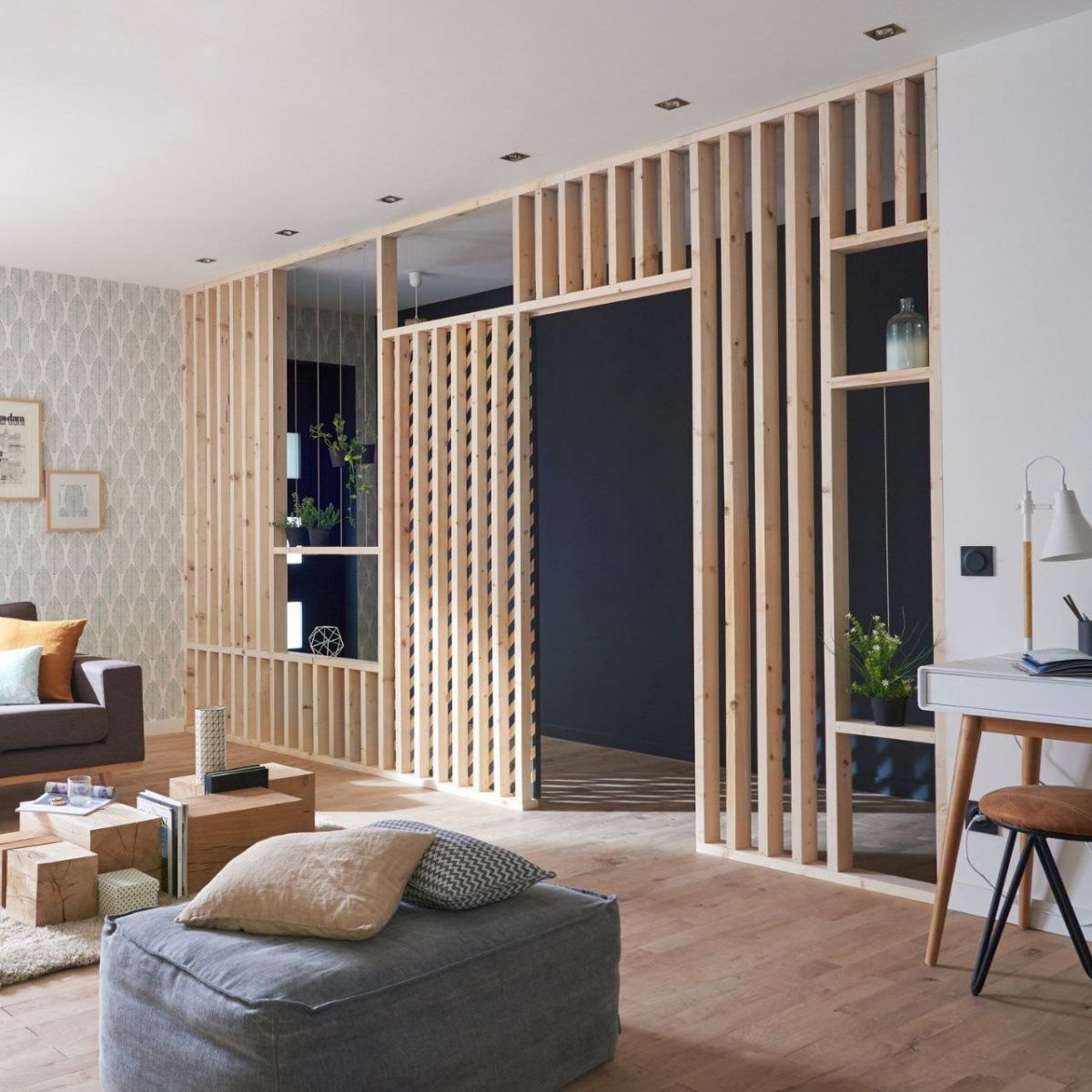 Ngăn cách không gian các phòng bằng vách ngăn thông minh