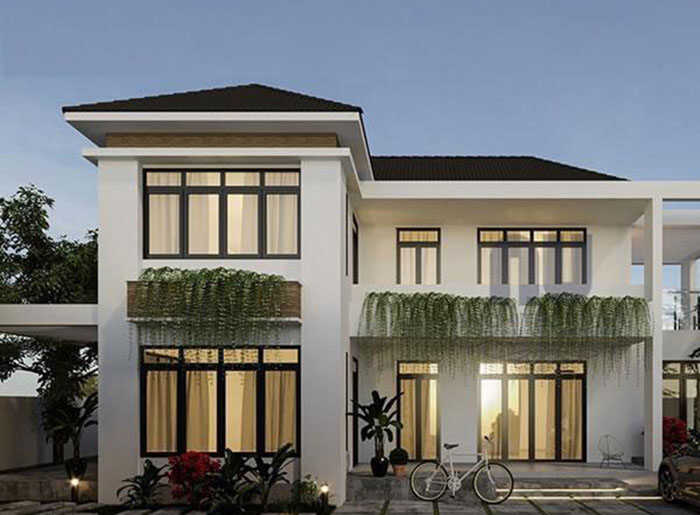 Mẫu nhà rộng 110m2 thiết kế tiện nghi như khu nghỉ dưỡng