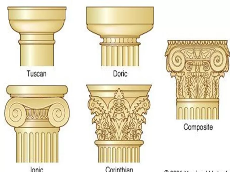 Các thức cột La Mã tăng vẻ bề thế cho công trình kiến trúc châu Âu cổ điển