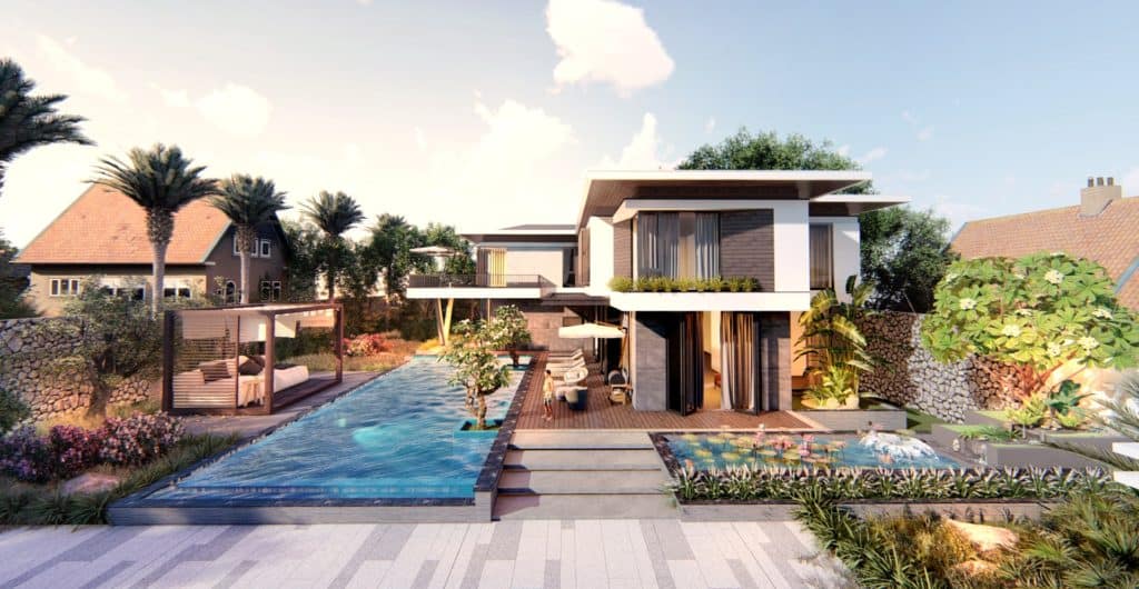 Mẫu villa 2 tầng hiện đại sang trọng dẫn đầu xu hướng 2024