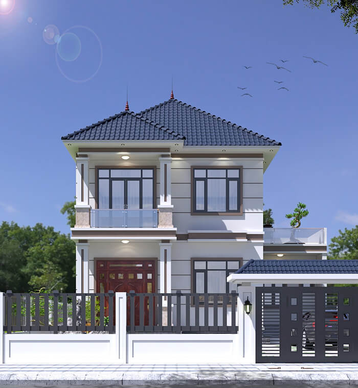 Nhà mái nhật 2 tầng 4 phòng ngủ giá dưới 2 tỷ