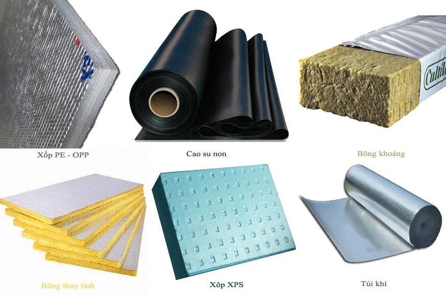 Các loại vật liệu cách âm phổ biến