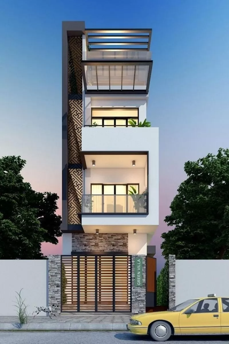 Thiết kế nhà ống hiện đại 4 phòng ngủ