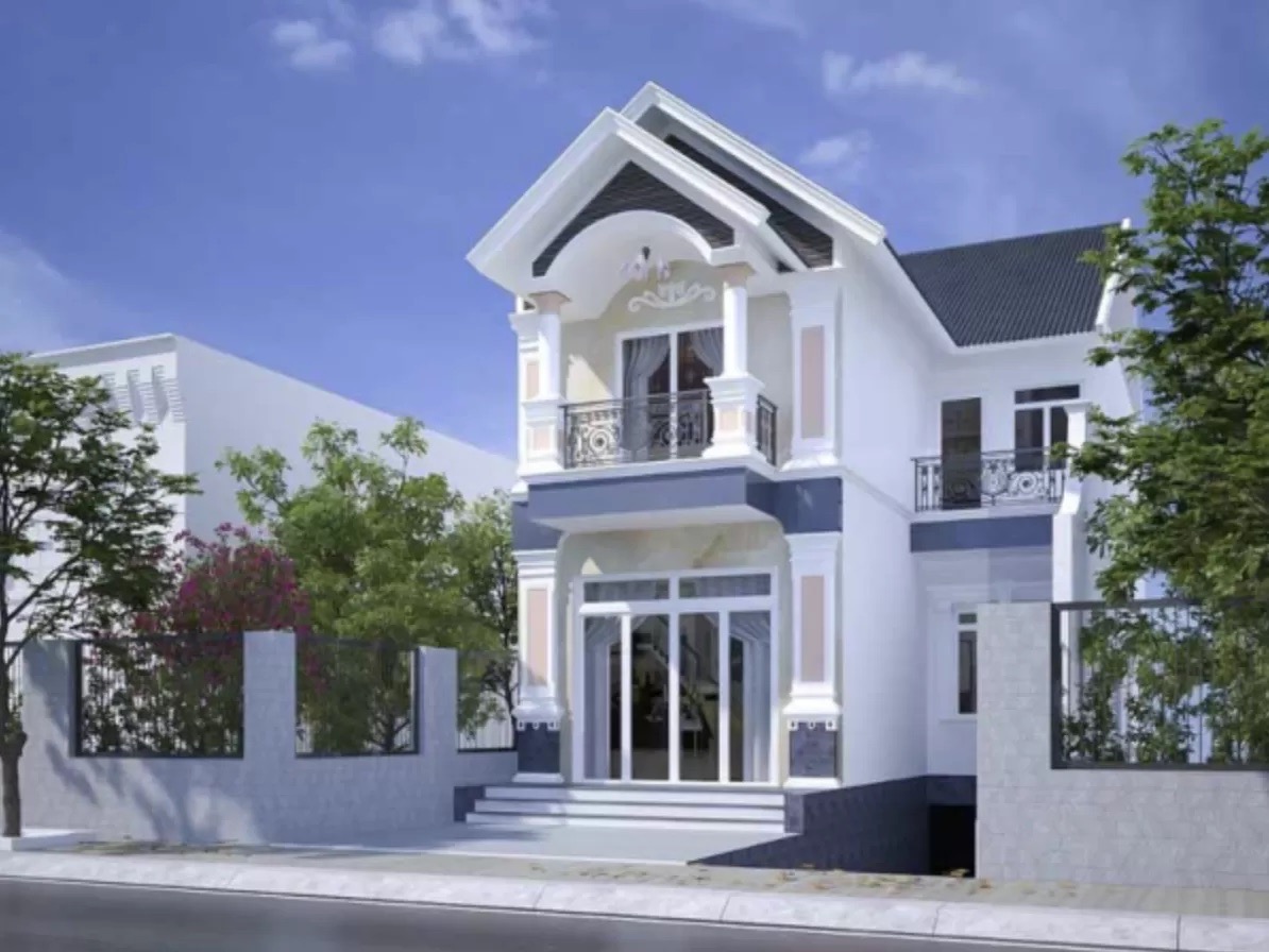 Thiết kế nhà 60m2 mặt tiền 6m có tầng bán hầm