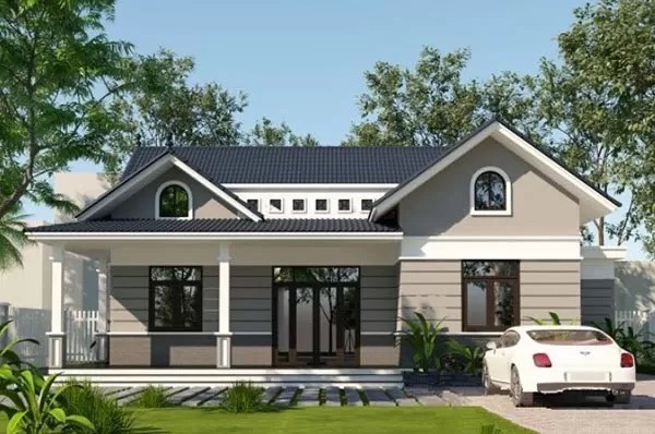 Kiến trúc nhà 10x10 cộng hưởng nét đẹp truyền thống pha trộn hiện đại