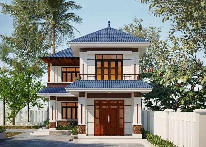 Mẫu nhà 2 tầng 4 phòng ngủ dưới 1 tỷ