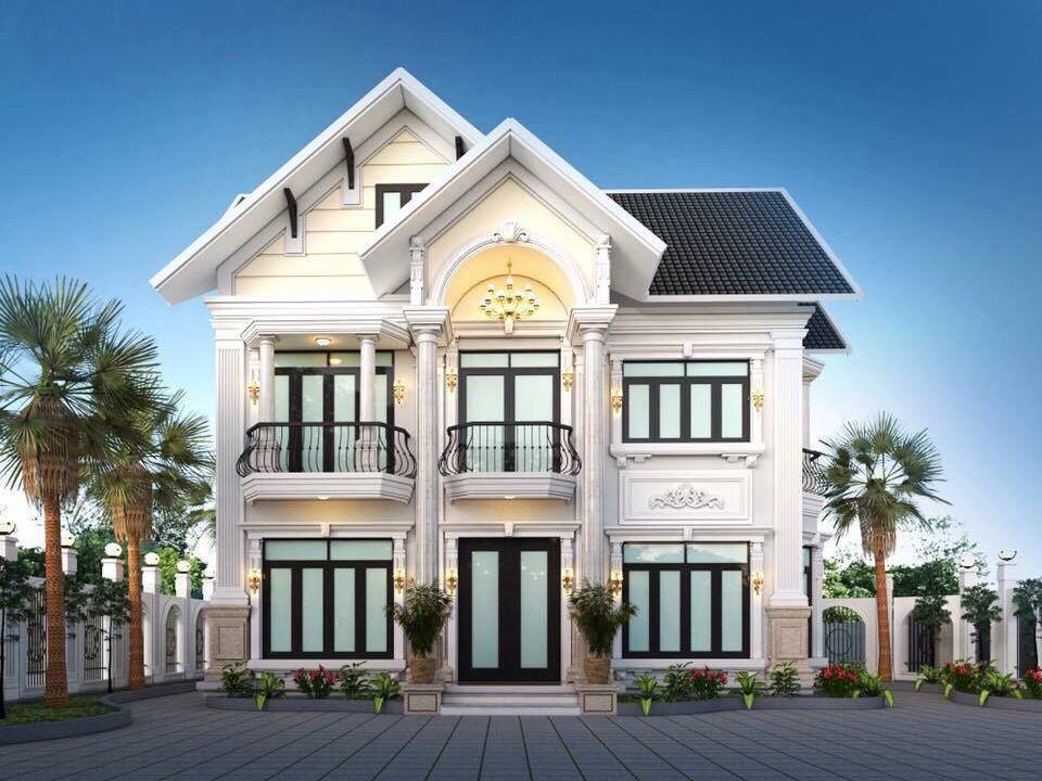 Trang trí mặt tiền ngang 10m cần chú ý không được quá đơn điệu nhưng cũng không rối mắt