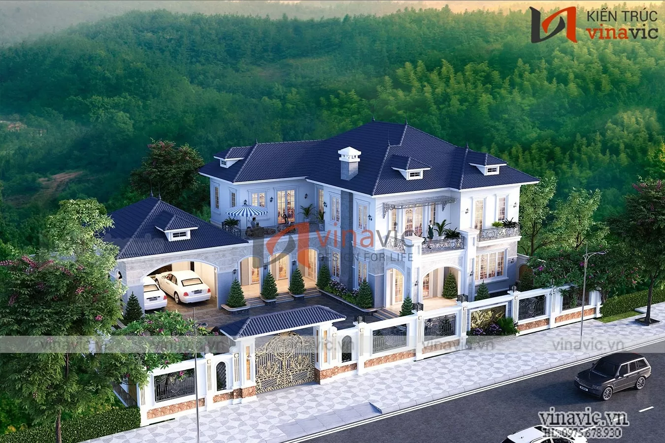 Mẫu Nhà đẹp 2 tầng kiểu tân cổ điển BT2007