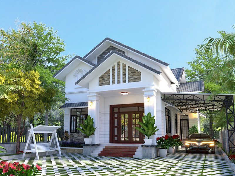 Choáng ngợp các mẫu nhà cấp 4 120m2 3 phòng ngủ 1 thờ đẹp bất ngờ TIN419089  - Kiến trúc Angcovat