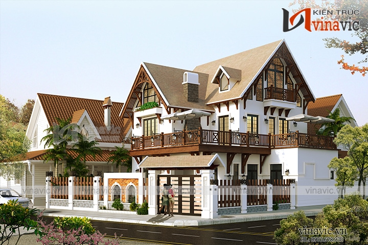 Kích thước 8x11 phù hợp với phong cách kiến trúc biệt thự Hàn Quốc