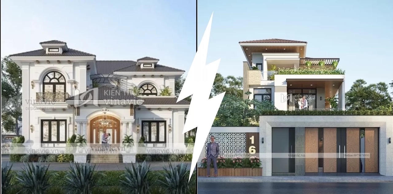 Nhà ngang 8m dài 20m linh hoạt về phong cách kiến trúc