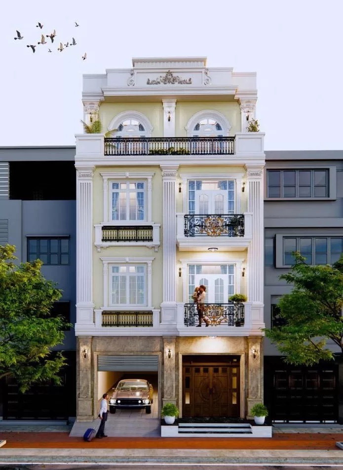 Nội thất và ngoại thất chỉ tuân theo cùng một chủ đề từ trên xuống dưới