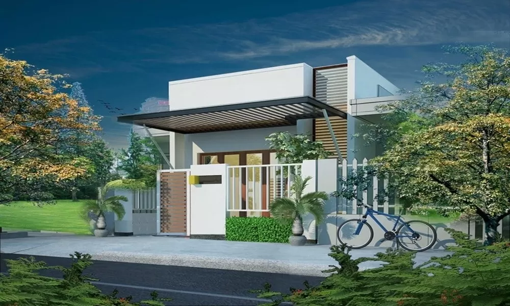 Mẫu nhà với thiết kế đơn giản