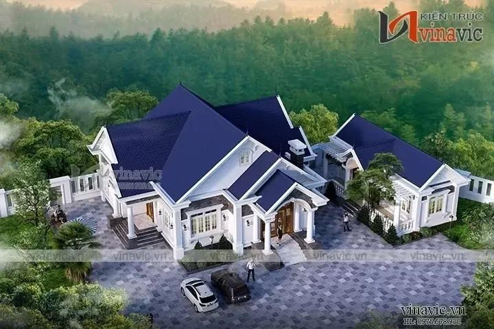 Nhà vườn 1 tầng 4 phòng ngủ