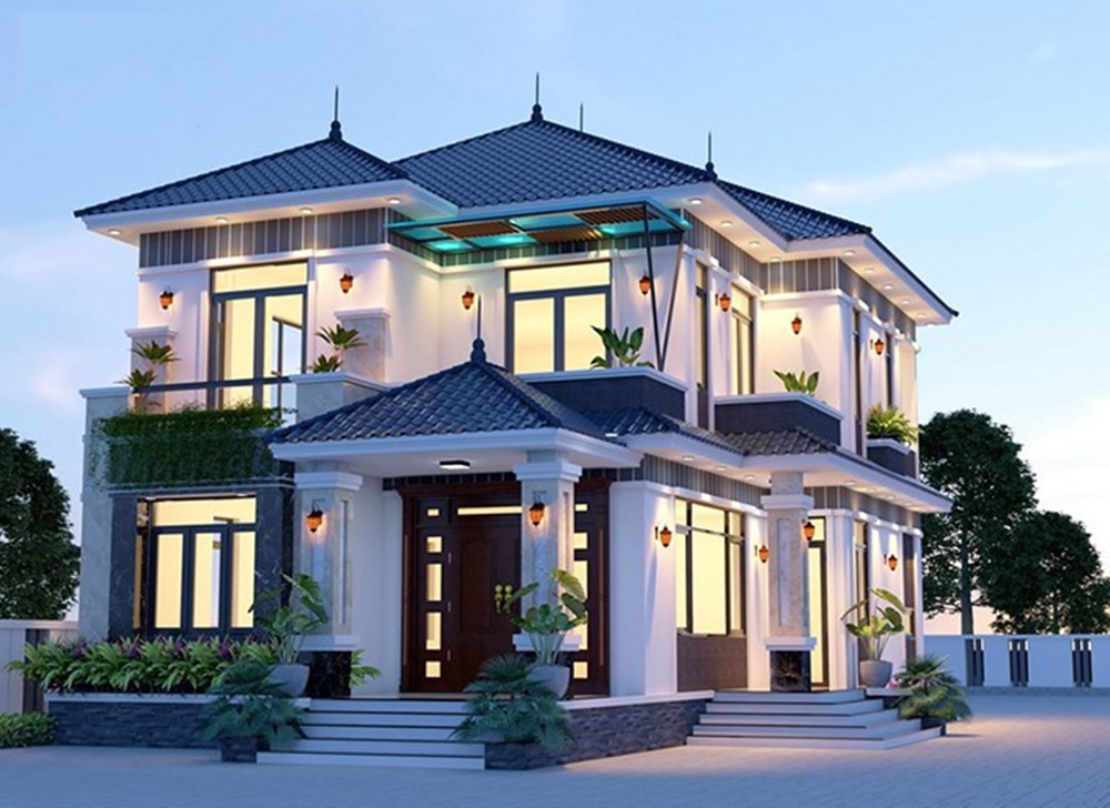 kiến trúc hiện đại, sang trọng mang đến không gian sống tiện nghi.