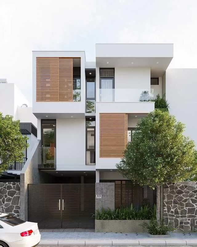 Biệt thự mini 3 tầng xây tầng bán hầm tiện đi lại và cho thuê mặt bằng văn phòng