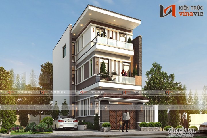 Có nhiều cách phân loại nhà ngang 8m hiện đại 3 tầng