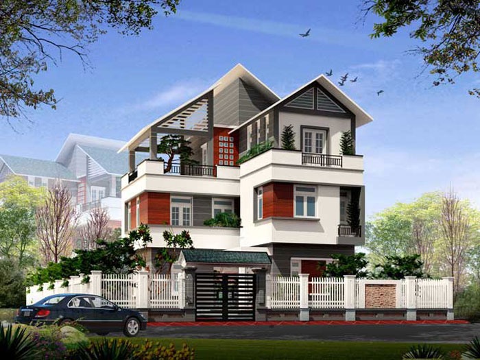 Mái tôn lợp bê tông cao ráo giúp căn nhà 8x15 có thể xây thêm gác lửng