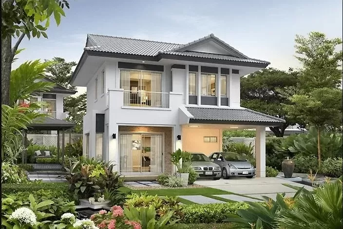 Thiết kế nhà vườn 2 tầng 100m2 dưới 1 tỷ ở nông thôn