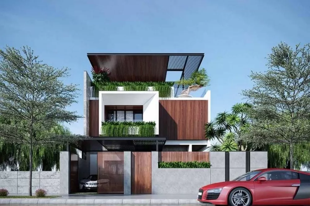 được thiết kế với các hình khối hình học đơn giản, sử dụng các đường nét theo kiểu hiện đại