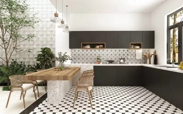 Tường, sàn và trần thường thiết kế đồng bộ với nhau
