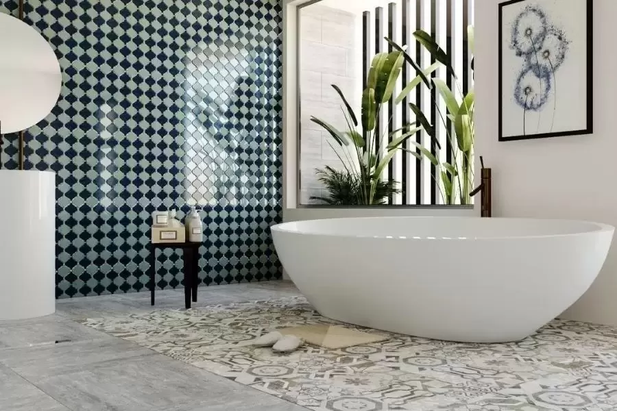 Gạch Mosaic là điểm nhấn đặc biệt trong nội thất nhà tắm