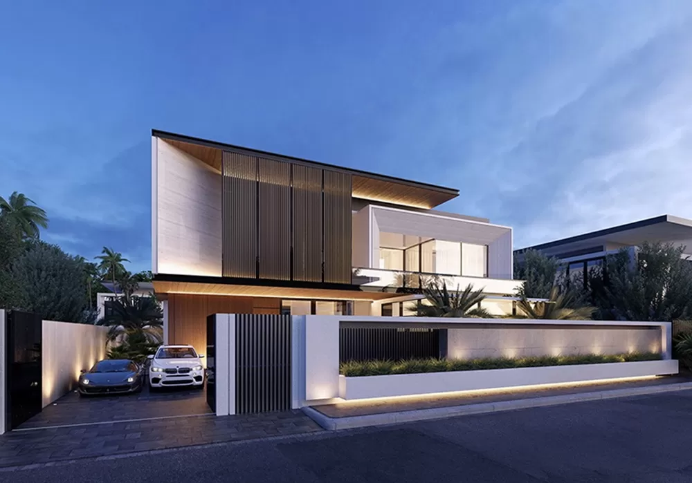 Thiết kế nhà vuông hiện đại đẹp mắt đầy đủ tiện nghi