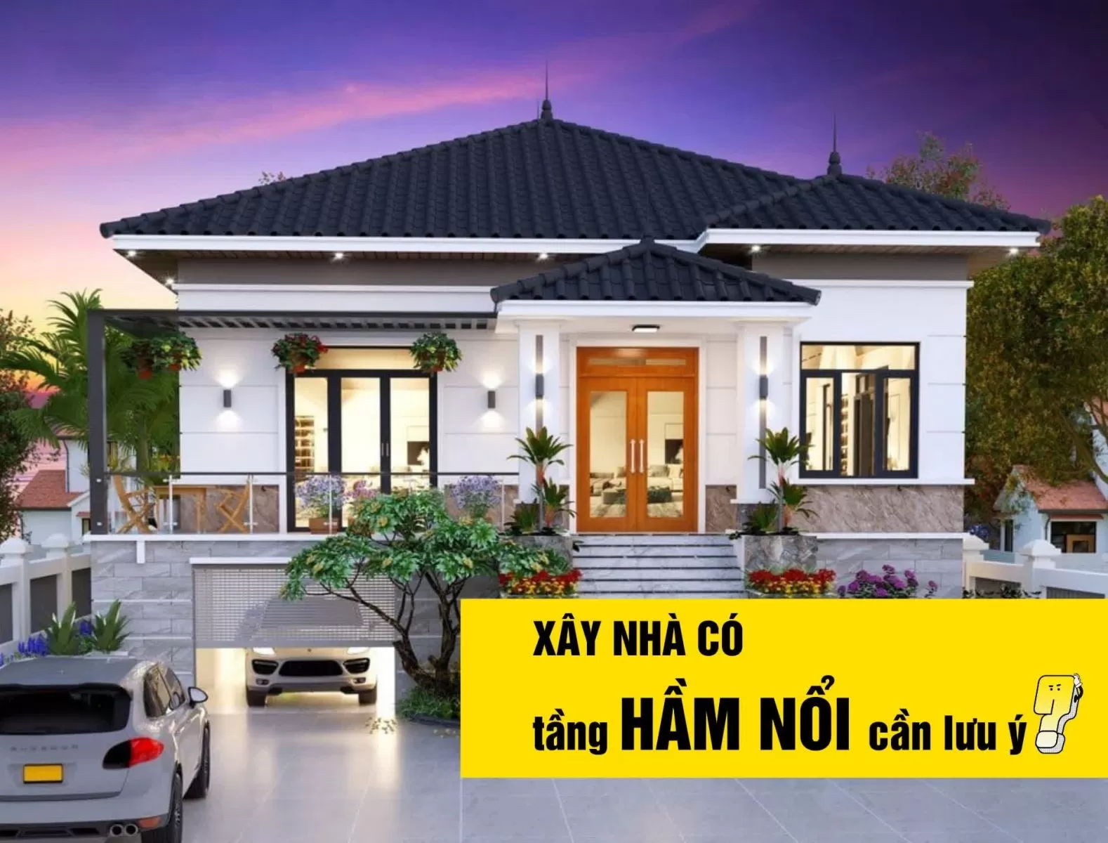 xây nhà có tầng hầm nổi