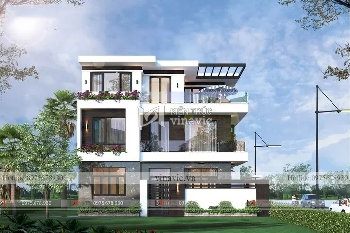 Mẫu thiết kế nhà 3 tầng hiện đại ở Hà Nội