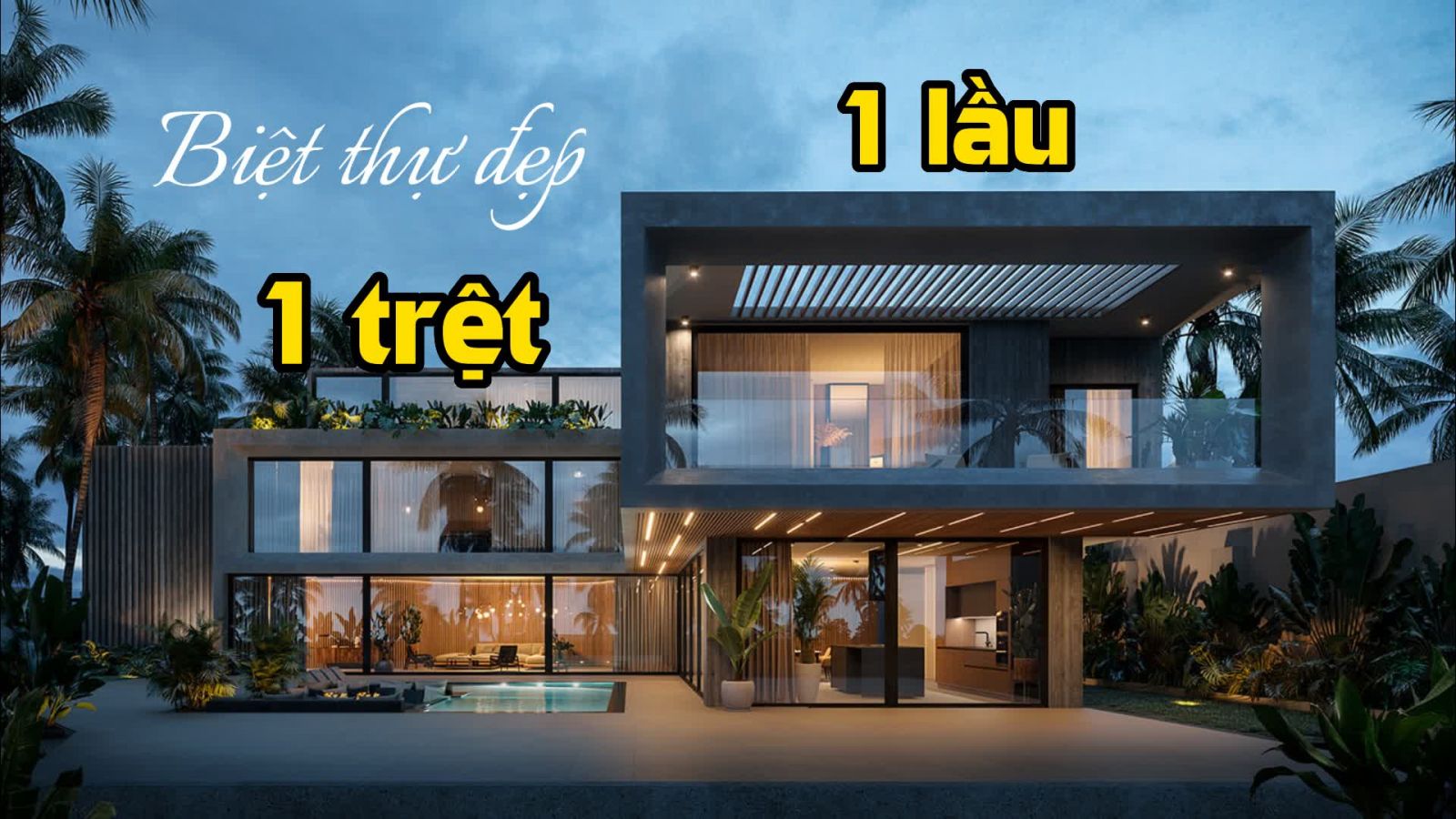 Biệt thự 1 trệt 1 lầu mái Thái hiện đại hoành tráng tại Bình Thuận
