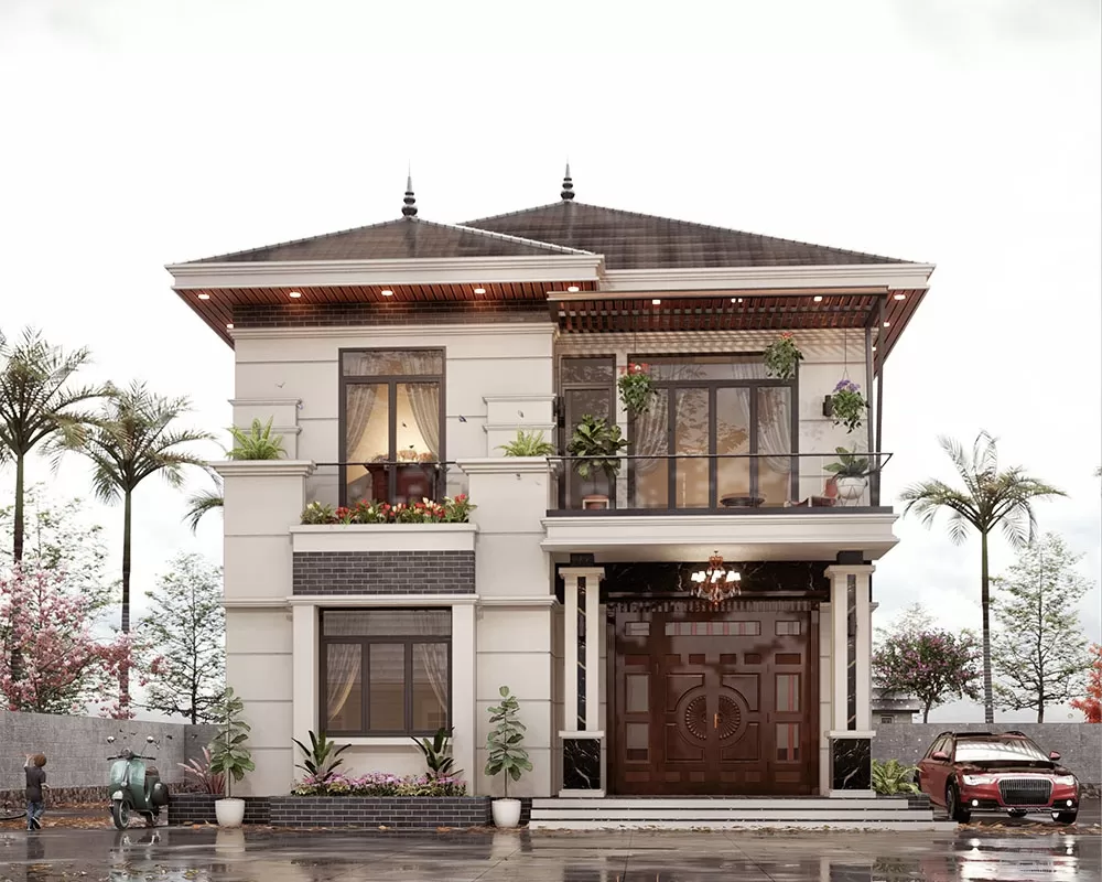 Mặt tiền nhà mái nhật 2 tầng 8x12m dưới 1 tỷ