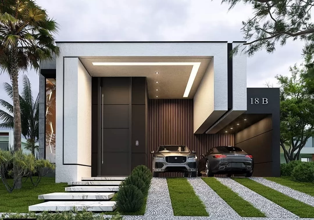 Biệt thự 1 tầng hiện đại có gara