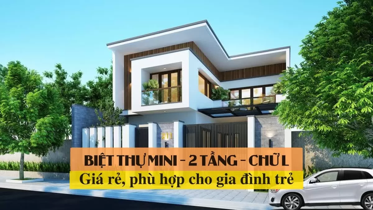 Mẫu nhà biệt thự mini 2 tầng tại Đồng Nai - BT 21022 - KataHome
