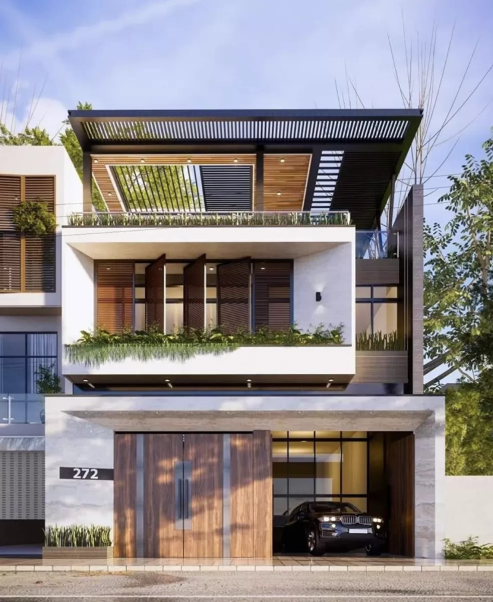 Nhà phố 2.5 tầng đẹp 100m2 có chi phí dao động từ 1.4 tỷ đến 2.3 tỷ