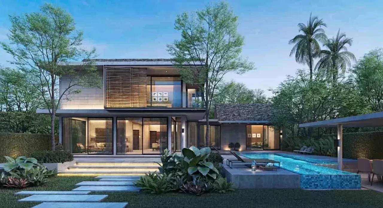 Thiết kế nhà vườn vách kính hiệu quả